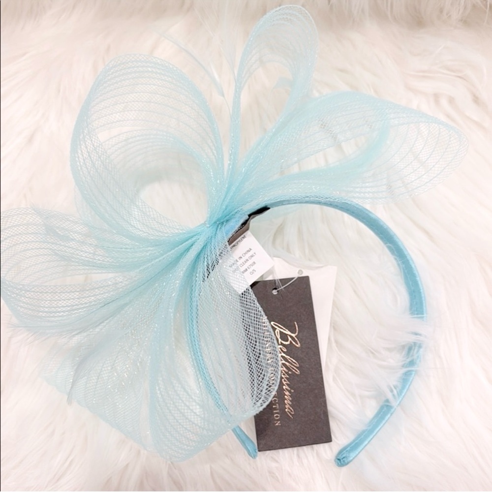 Bellissima Millinery Blue Fascinator Headband